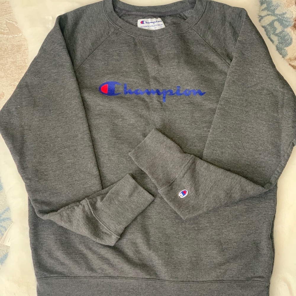 champion gray sweatshirt